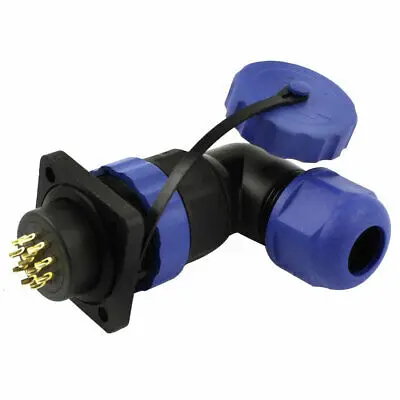 

SD20 12-контактный квадратный локоть водонепроницаемый авиационный разъем IP68