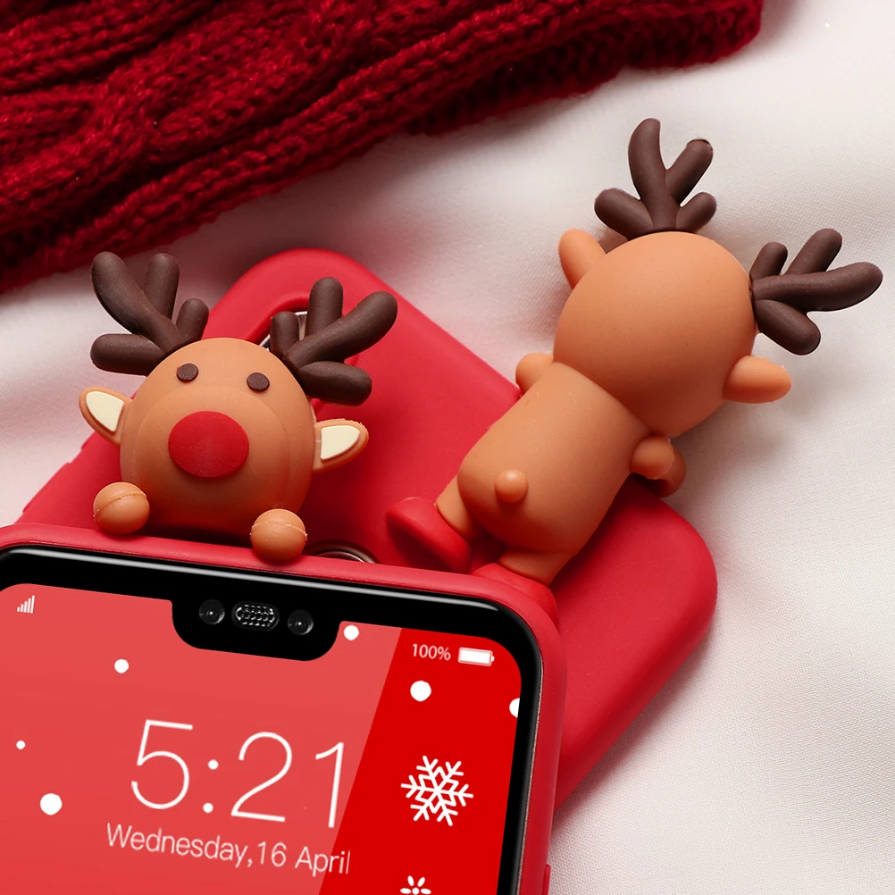 Рождественские Мягкие TPU чехол s для huawei P30 P20 P10 P8 P9 P10 Коврики 10 20 30 Pro Lite Y6 Y7 Y9 рro рrime P Smart плюс Чехол