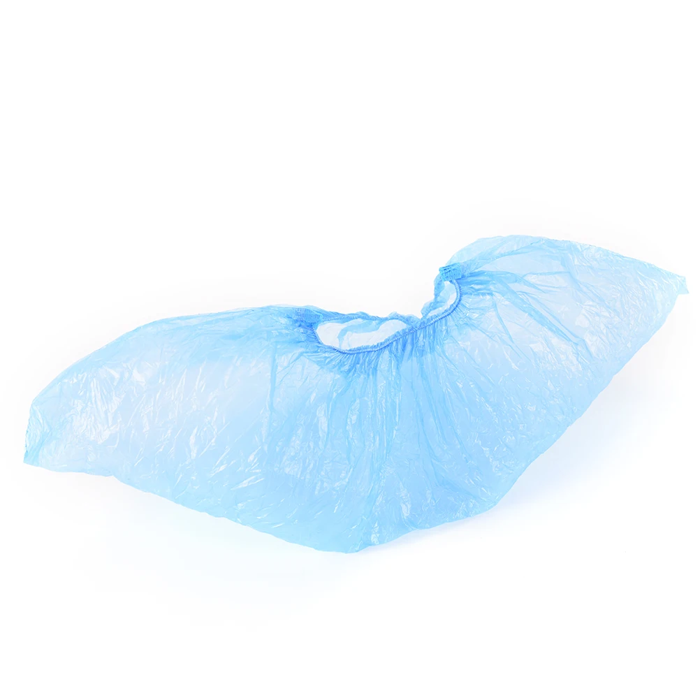 100pcs/lot Disposable Shoe Covers Hospital Overshoes Plastic Rain Waterproof Overshoes Boot Covers Shoe Care Kits Drop Shiping