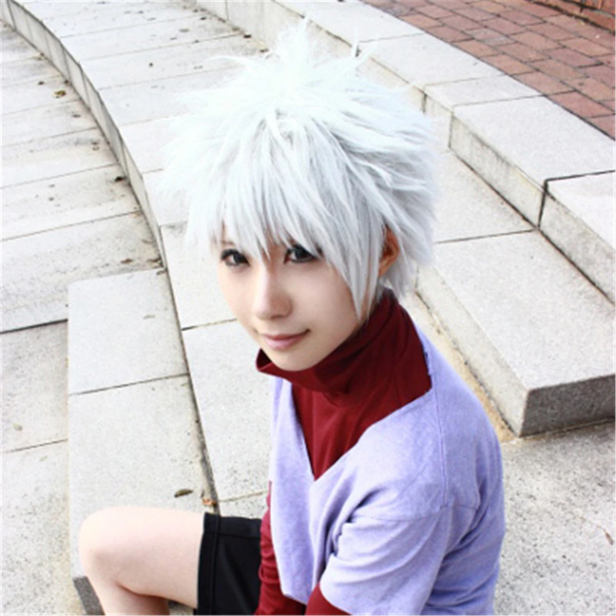 Аниме Hunter X Killua Zoldyck парики для волос короткие волосы Cos японский косплей мужские