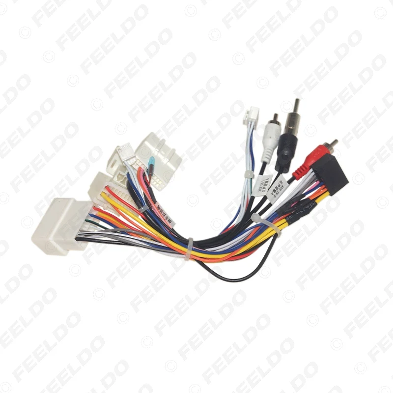 FEELDO Car Stereo Audio 16PIN Android Wiring Harness Power Cable Adapter With Canbus Box For Toyota Tundra/Sequoia/Lexus 330/350 |
