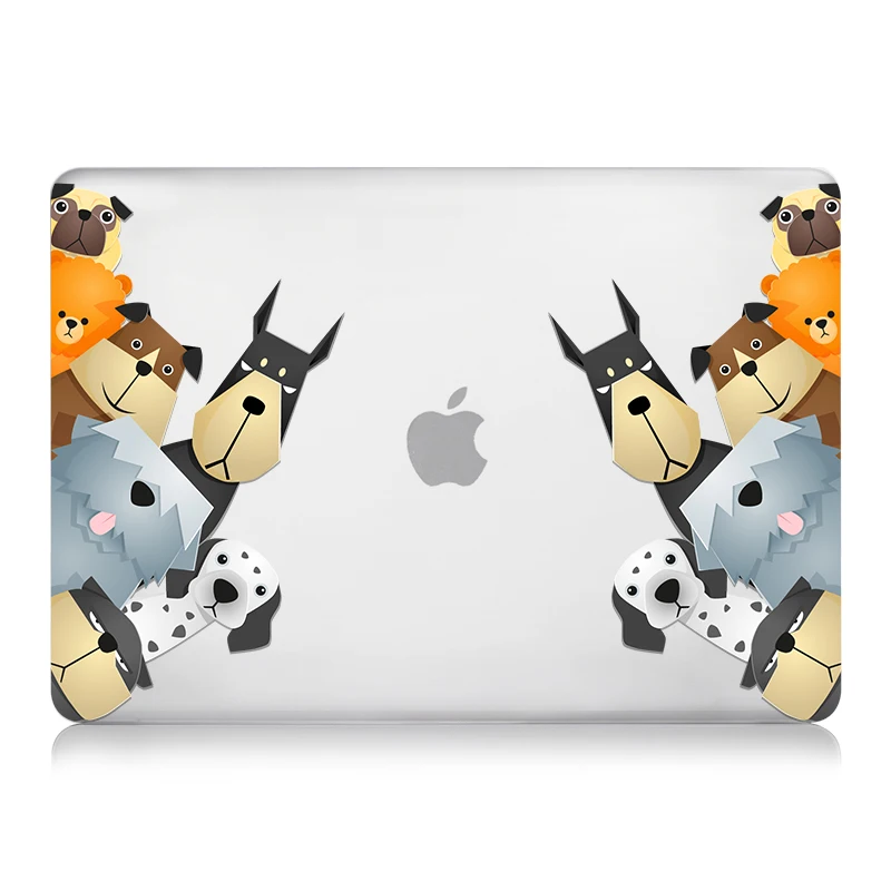 MTT чехол с мультяшными животными для Macbook Air 11 13 Pro retina 13 15 с сенсорной панелью для mac book 12 дюймов чехол для ноутбука с милым котом
