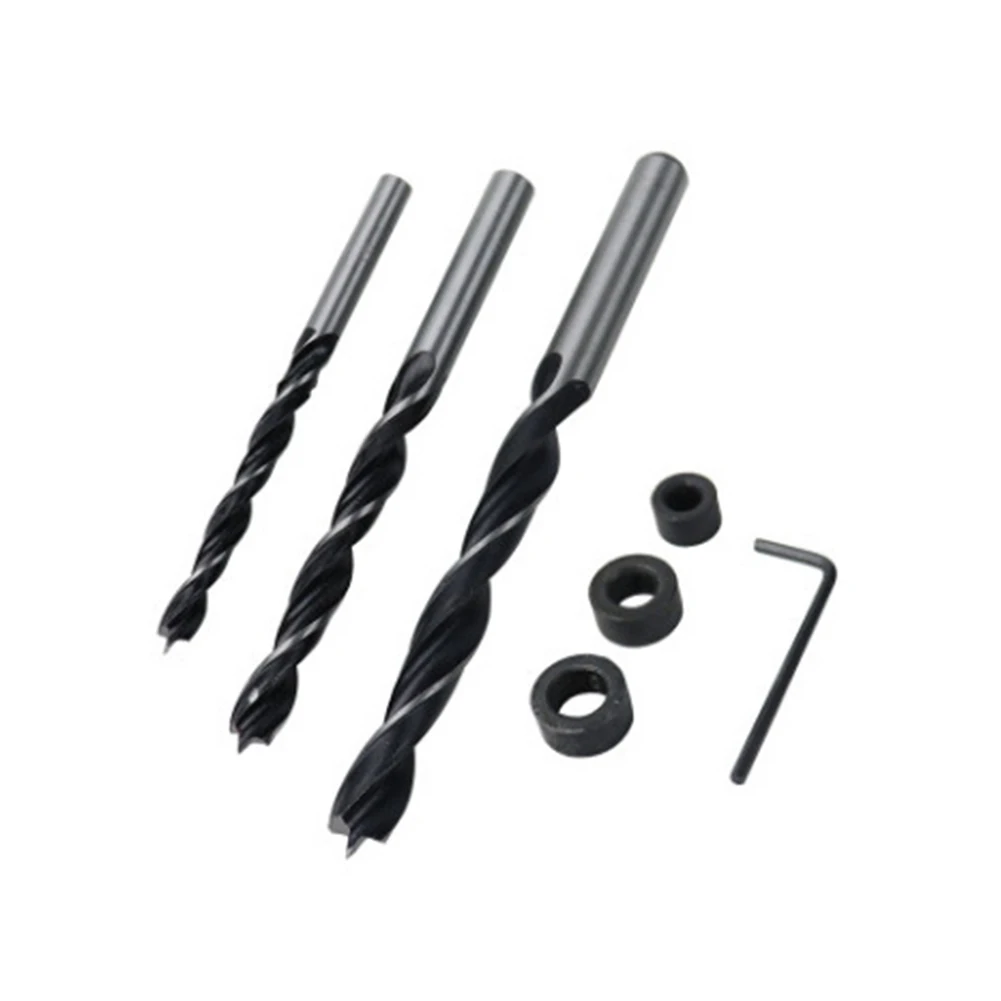 

Dowel Drill Guide 6/8/10mm Drilling Locator Woodworking Self Centering Drill Guide Kit Hole Puncher Tools