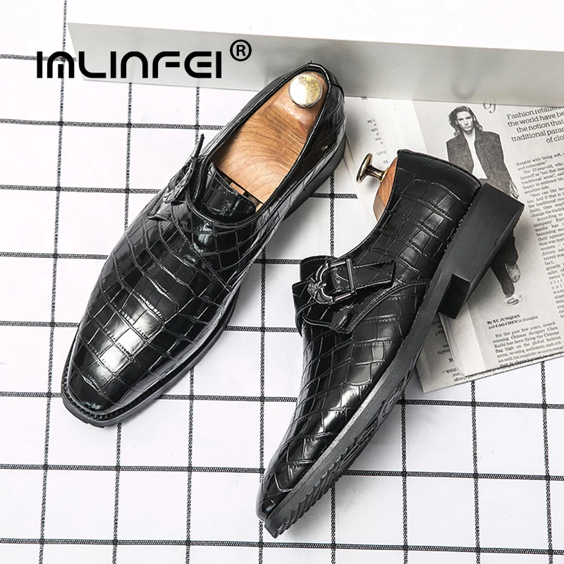 

IMLINFEI мужские деловые туфли для вечеринок