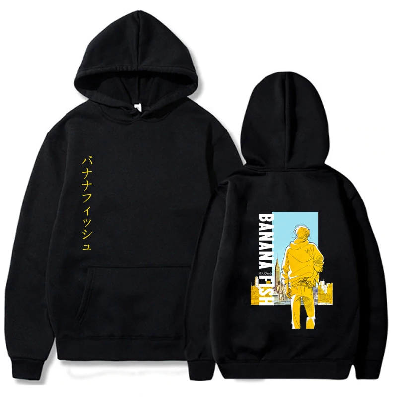 

Anime Banana Fish Unisex Hoodie Oversize Fashion Spring Autumn Men Women Pullovers Sweatshirts Cartoon Hoody Casual Sportswear