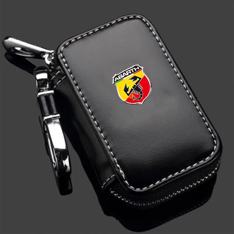 Чехол для ключей из натуральной кожи мужчин и женщин чехол с металлическим