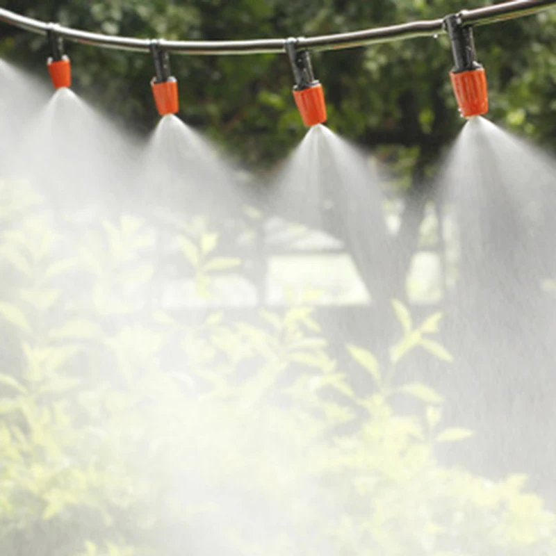 

Mist Cooling Automatic Irrigation System Watering Tool Garden Spray System Mist Cooling kit for Foggy Gardens lawns сад и огород