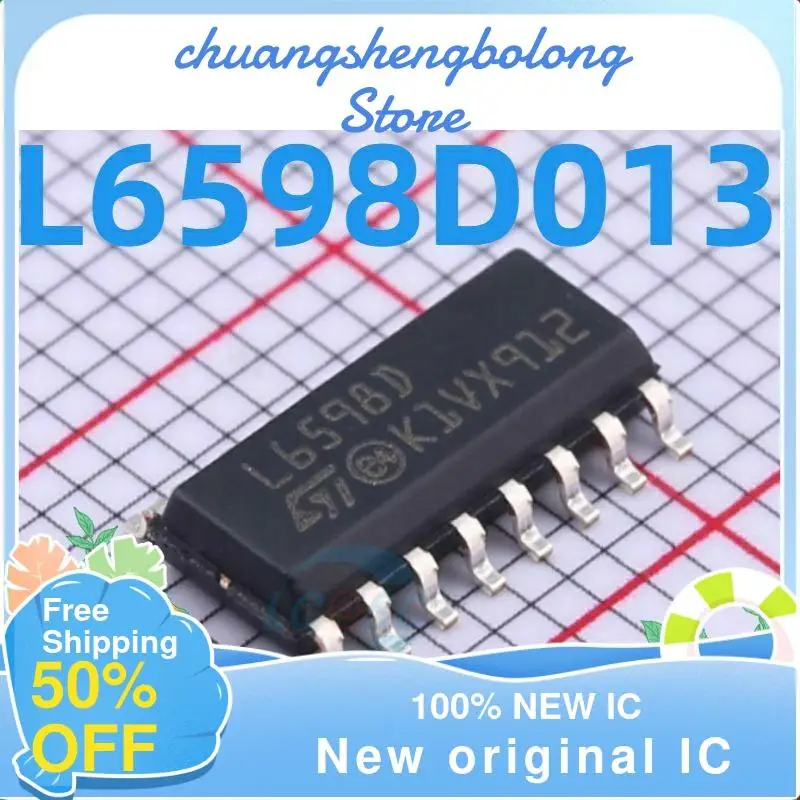 

10-200 шт., L6598D013TR L6598D L6598 SOP-16