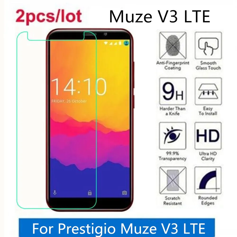 Закаленное стекло для Prestigio Muze V3 LTE 2.5D Premium Защитная пленка экрана на защитная