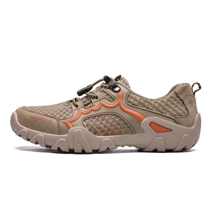 Летняя дышащая мужская повседневная обувь крутая Уличная Quik-dry на плоской