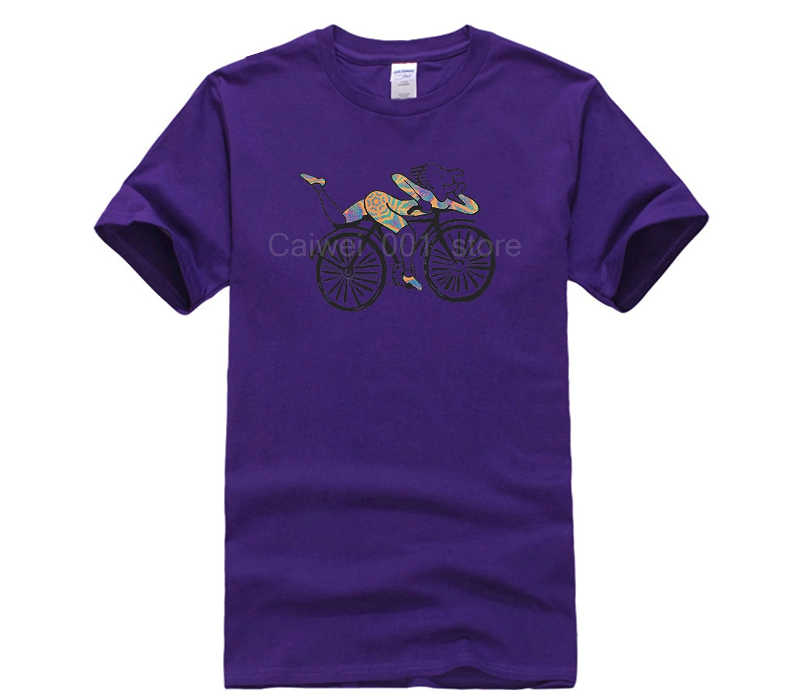 

Fashion Mens Short sleeve T Shirt BICYCLE DAY DR ALBERT HOFFMEN LSD ACID TRIPPY New Fashion Mens Fashion T Shirt 100% Cotton