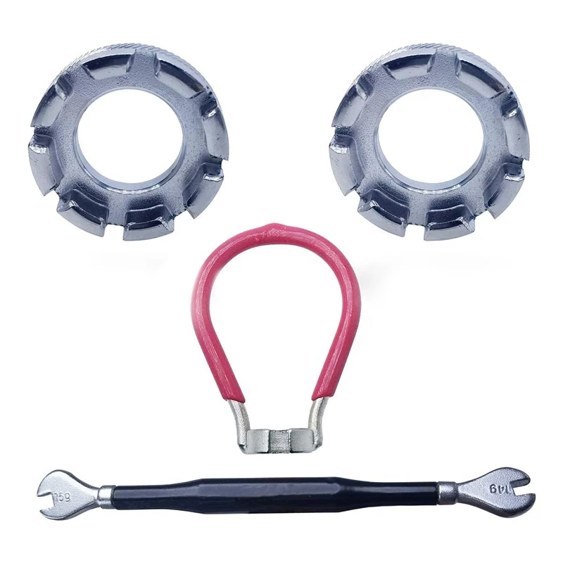 4 шт подсветка для колес велосипеда инструмент подсветка для колес велосипеда гаечные ключи инструмент 4 в 1 Велосипедное колесо правильный ...