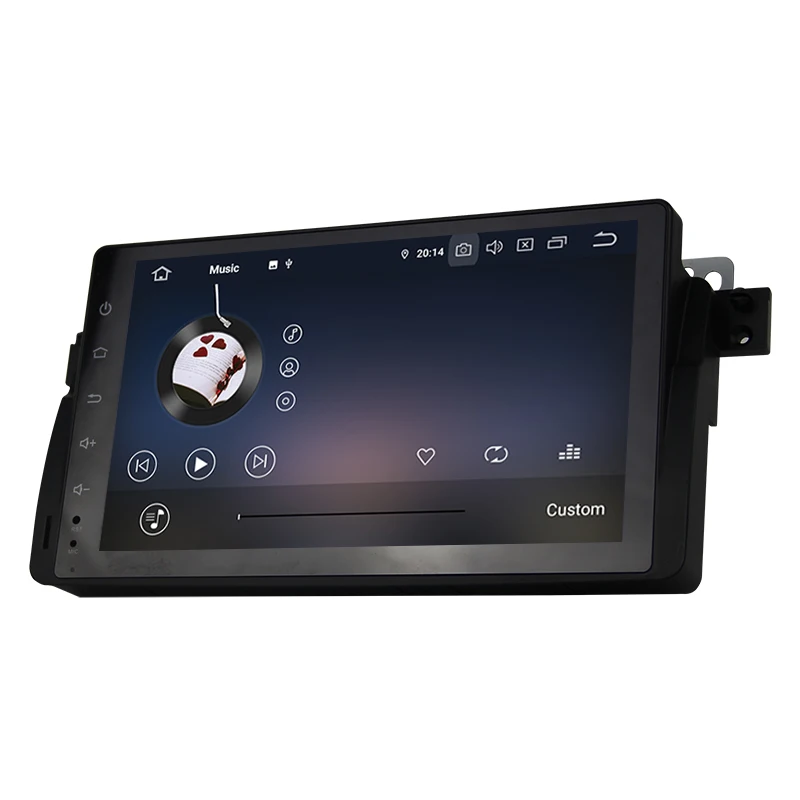 9 дюймов RK PX5 android10.0 Восьмиядерный Автомобильный мультимедийный плеер для BMW E46