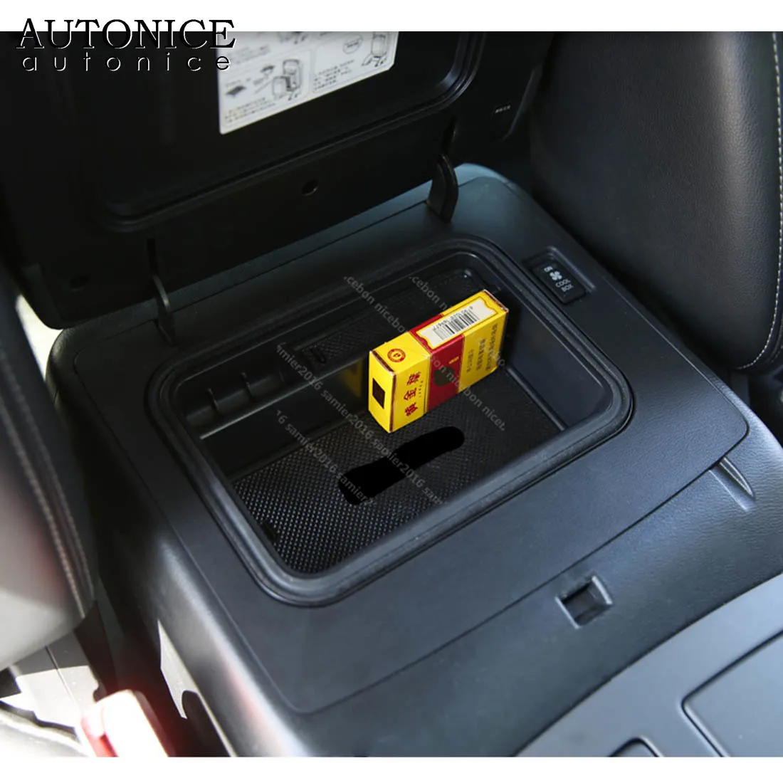 Черный ящик для хранения подлокотника ABS Накладка Nissan Patrol Y62 Armada Infiniti QX80