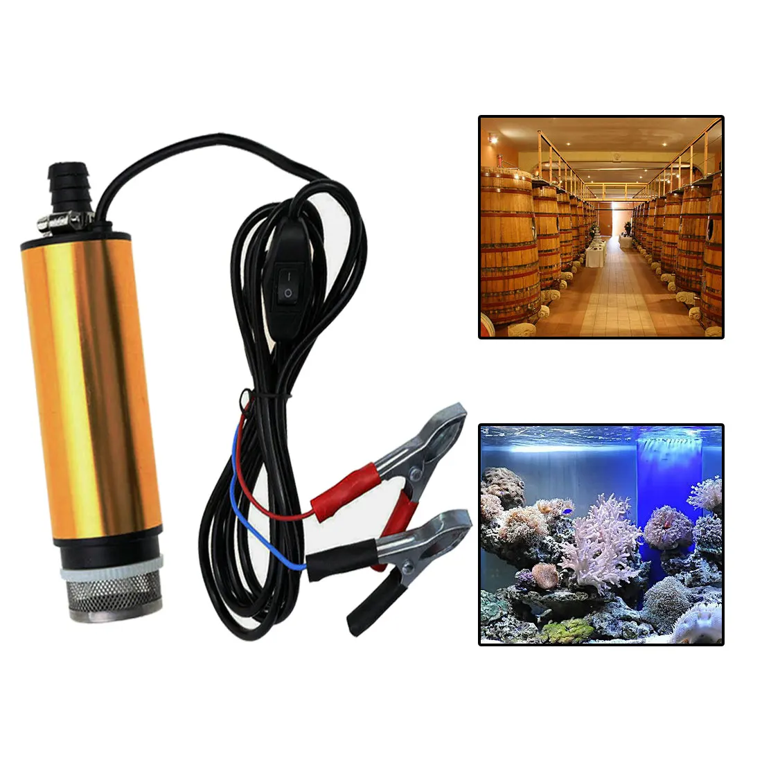 

12V 24V DC Electric Submersible Diesel Oil Water Pump Mini Multifunctional Electric Water Pump