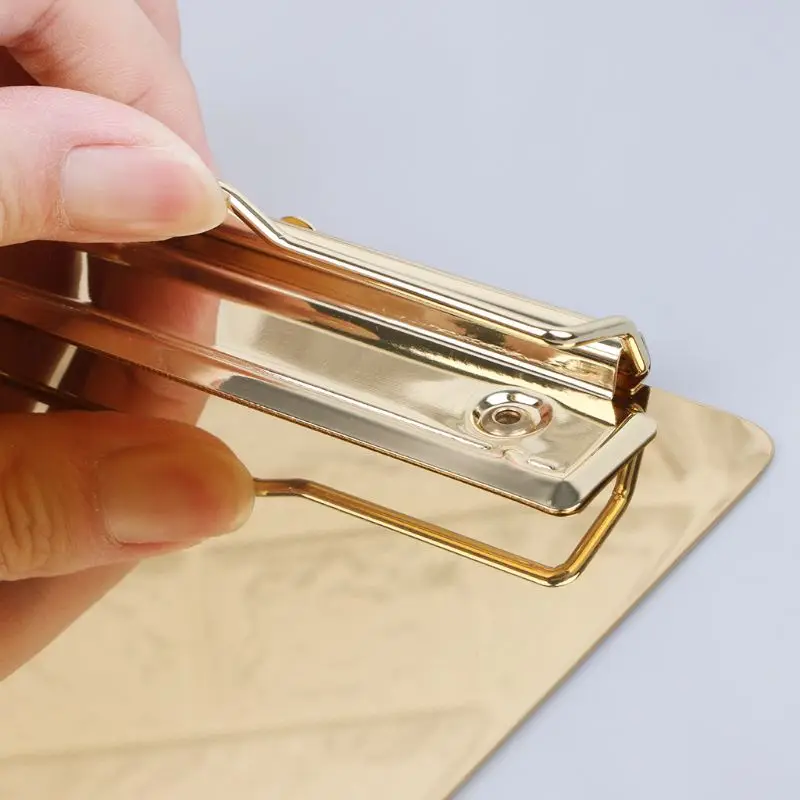 

New Metal Clipboard Writing Pad File Folders Document Holder Desk Storage School Office Stationery Supply 3 Sizes