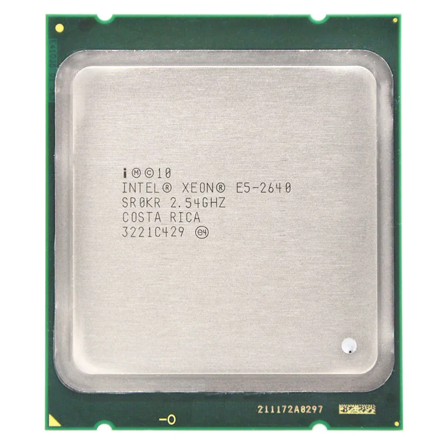 Процессор Intel Xeon E5-2640 E5 2640 6-ядерный 15 Мб кэш-памяти/2 5 ГГц/8 00 ГТ/с 95 Вт LGA 2011 песчаный