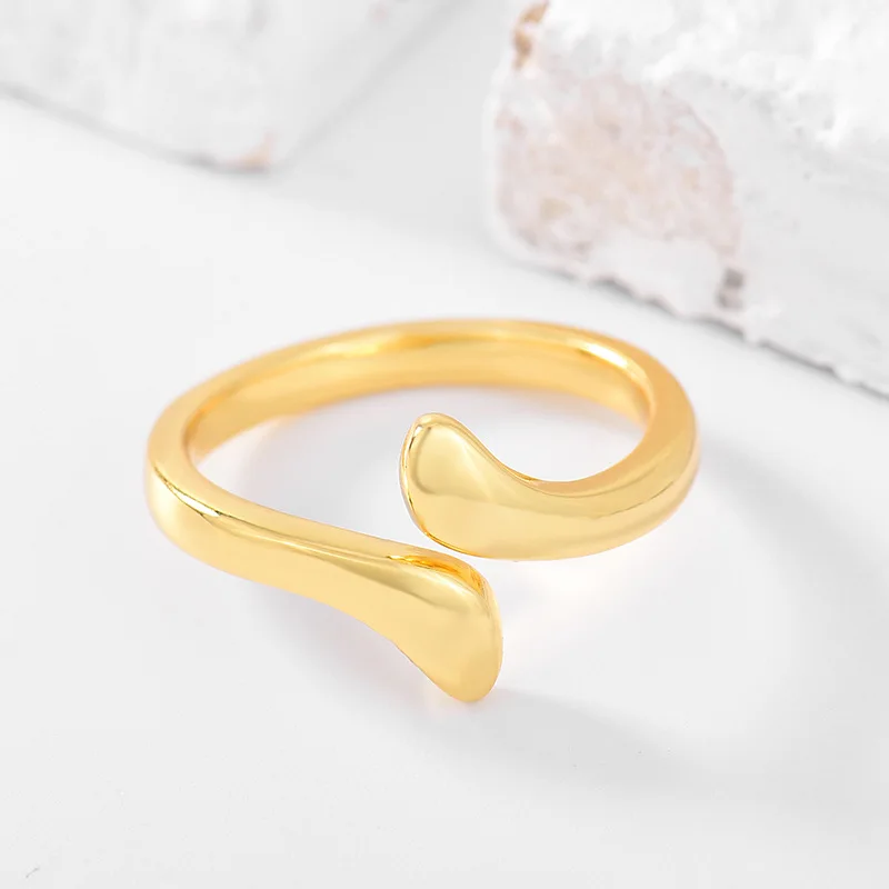 

925 Sterling Silver Rings For Women Gold Open Ring Bagues Pour Femme Argent Gift For Girlfriend Joyas De Plata Fine Jewelry