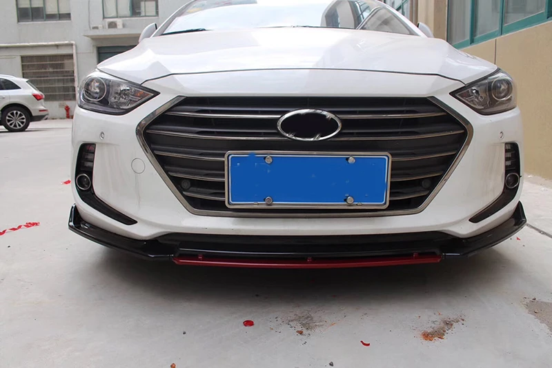 Для Hyundai Elantra 2017 новинка 2018 3 шт. автомобильный передний бампер разветвитель для