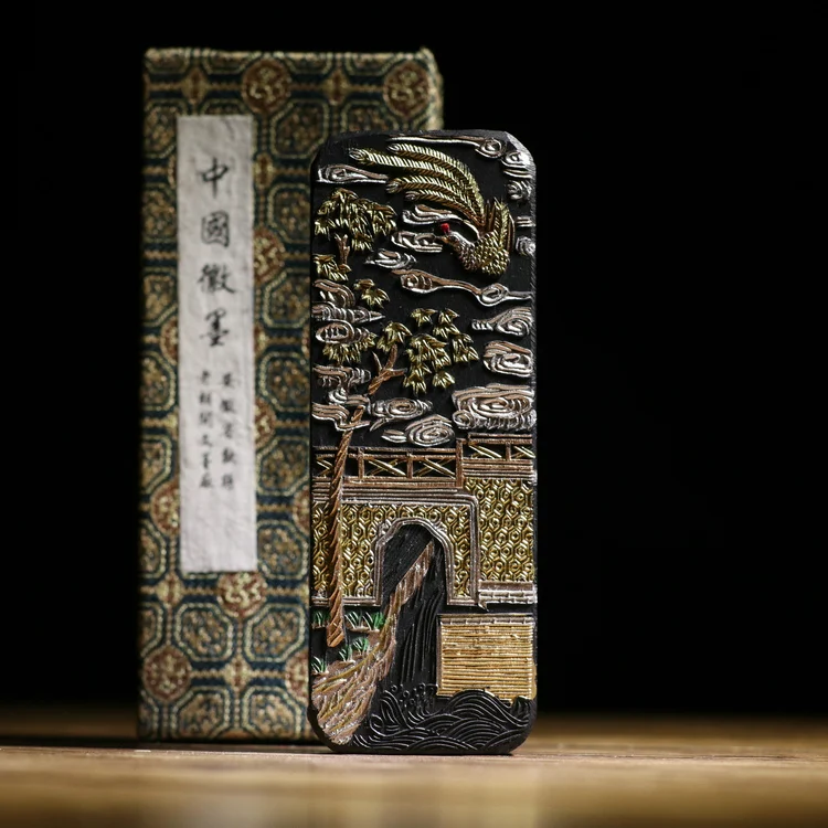 Китайские традиционные чернильные палочки Sumi e одноцветные чернила Anhui Old Hukaiwen