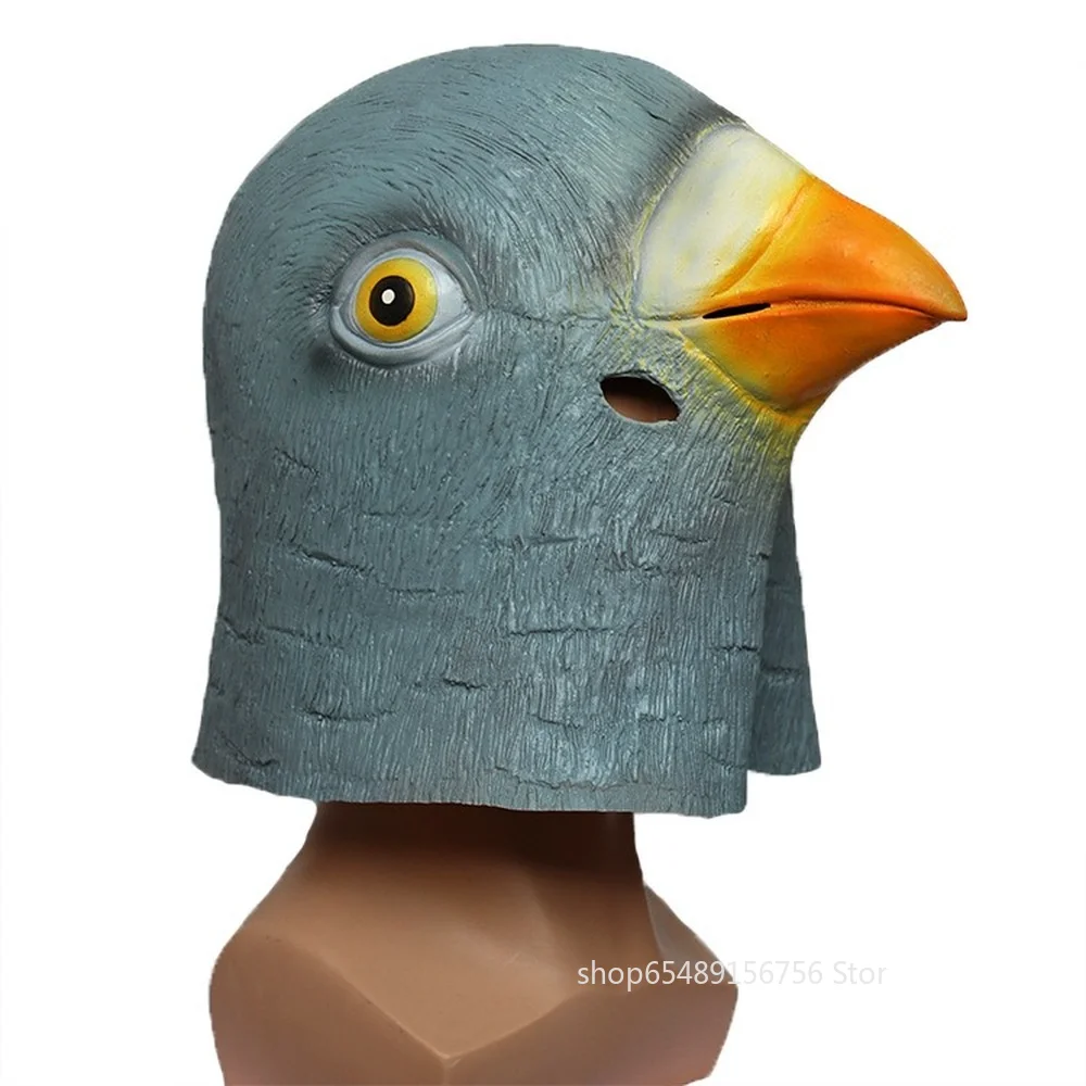 

Animal Pigeon Mask Creepy Latex Mask Costume Cosplay Theater Novelty Rubber Masks Halloween Christmas Carnival Party Props Gift