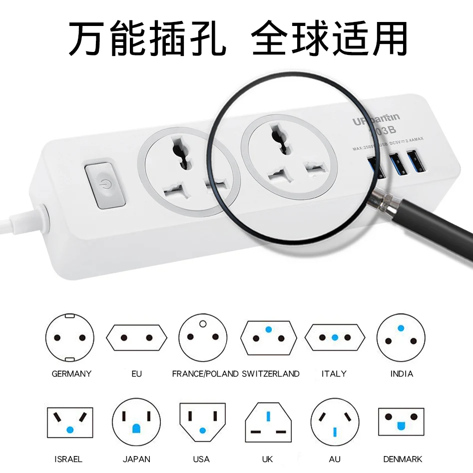 Мощность розеток Порты и разъёмы в состоянии лента переходник с 3 портами