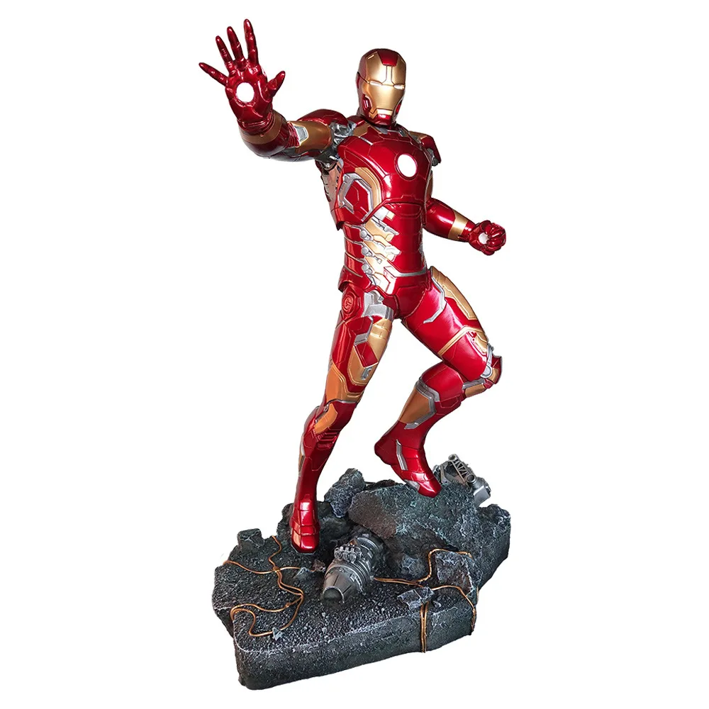 Marvel Мстители Ironman Mark 43 Смола Статуя PVC Фигурки игрушки 50см|Игровые фигурки и