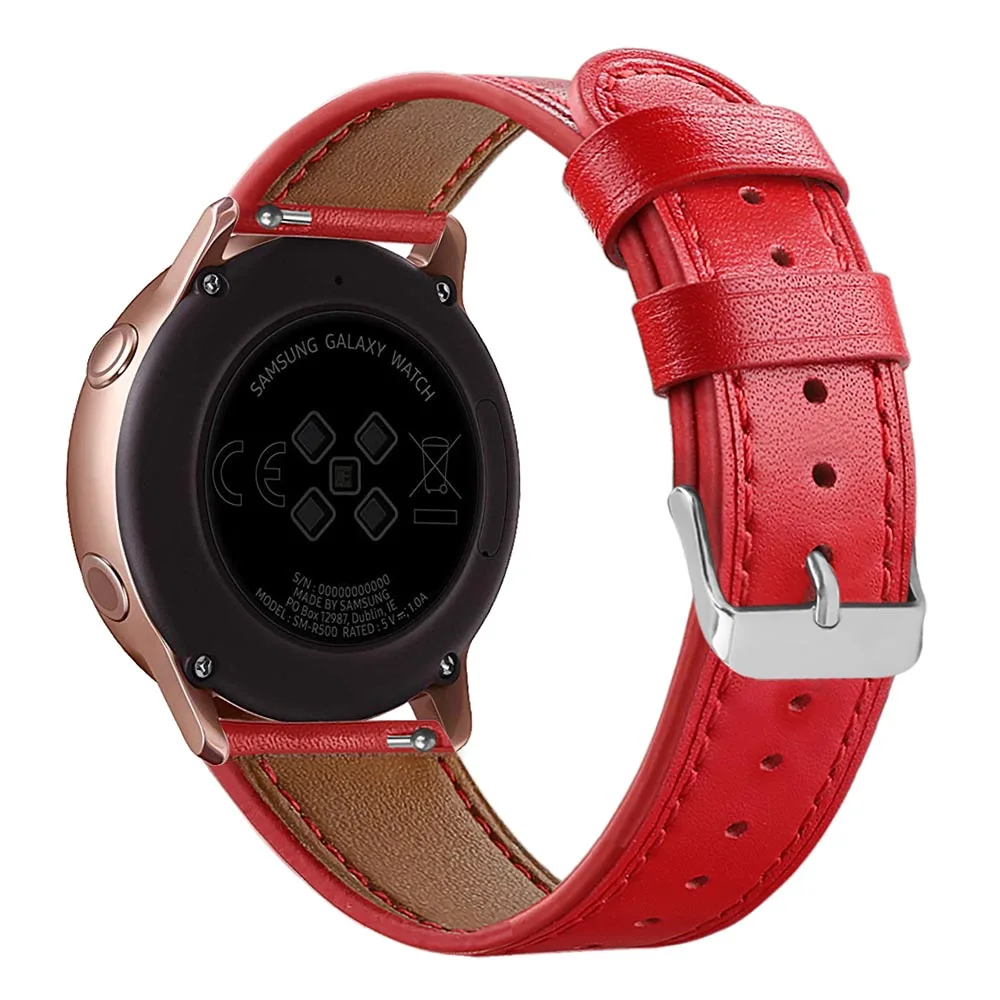 For Samsung Galaxy Watch Active (40mm) Bands Leather Strap Replacement Bucle Wrist Band for SM-R500 | Электроника