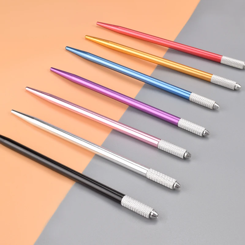 

1pc Aluminium Microblade Manual eyebrow permanent makeup pen tattoo machine Microblading Pen
