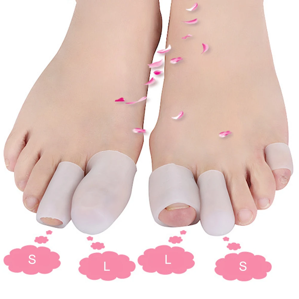 

10pcs Toe Protector Corns Toe Cover Toe Sleeve Pain Relief Gel Toe Cap Foot Care Tools