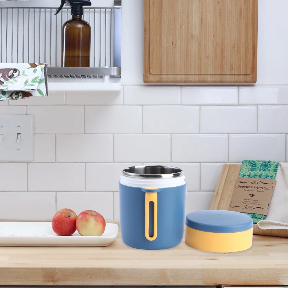 

1PC 450ml Heat Preservation Soup Cup Student Breakfast Cup Handheld Cup