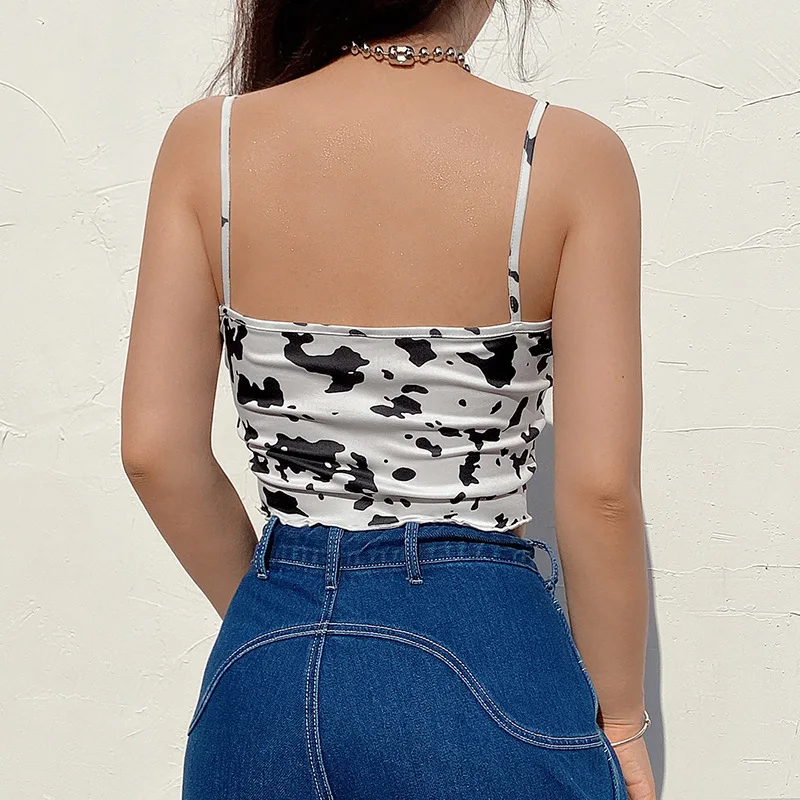 Корова штамп поощрительные Ночная сорочка с кружевом Лето 2020 сексуальное платье