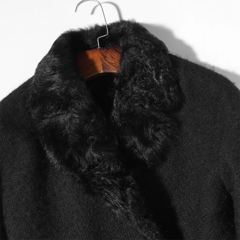 Шуба из натурального меха Мужская зимняя одежда 2019 корейская длинная куртка 100%