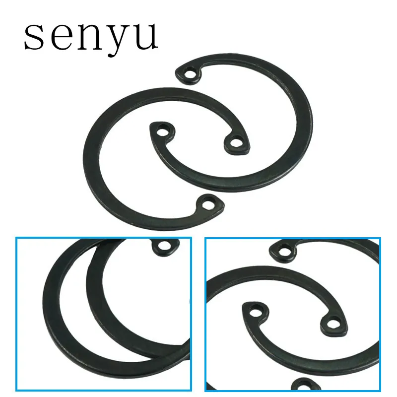 LUCHANG Circlips for A hole Manganese Steel Hole Retaining Ring Bearing retainer Metal Internal Circlip Snap Black Assortme |
