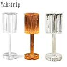 Сенсорная Алмазная настольная лампа, перезаряжаемый декоративный светильник для спальни, бара, хрустальный светильник, подарок, ночник, 1-3 шт., 5 В