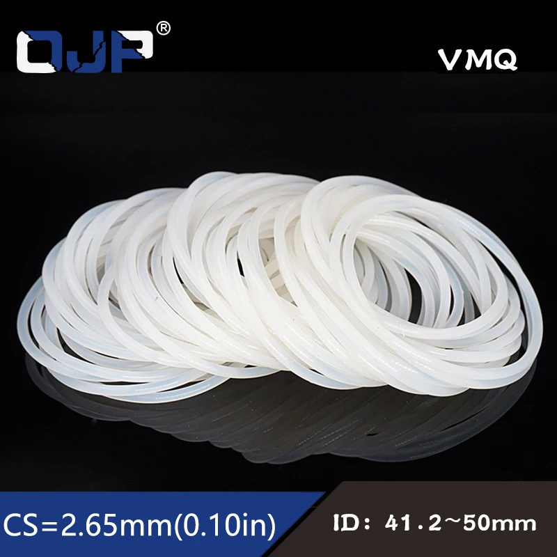5 шт./лот Силиконовое кольцо уплотнительное 2 65 мм Толщина ID41.2/42 5/43 7/45/46.2/47.5/48.7/50