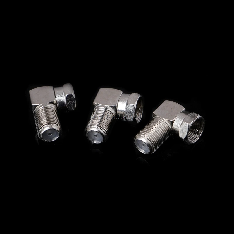 3 Pcs Copper F Male Plug to Female Jack Right Angle Adapter 90 Degree Coax TV Wholesale&ampDropShip | Обустройство дома