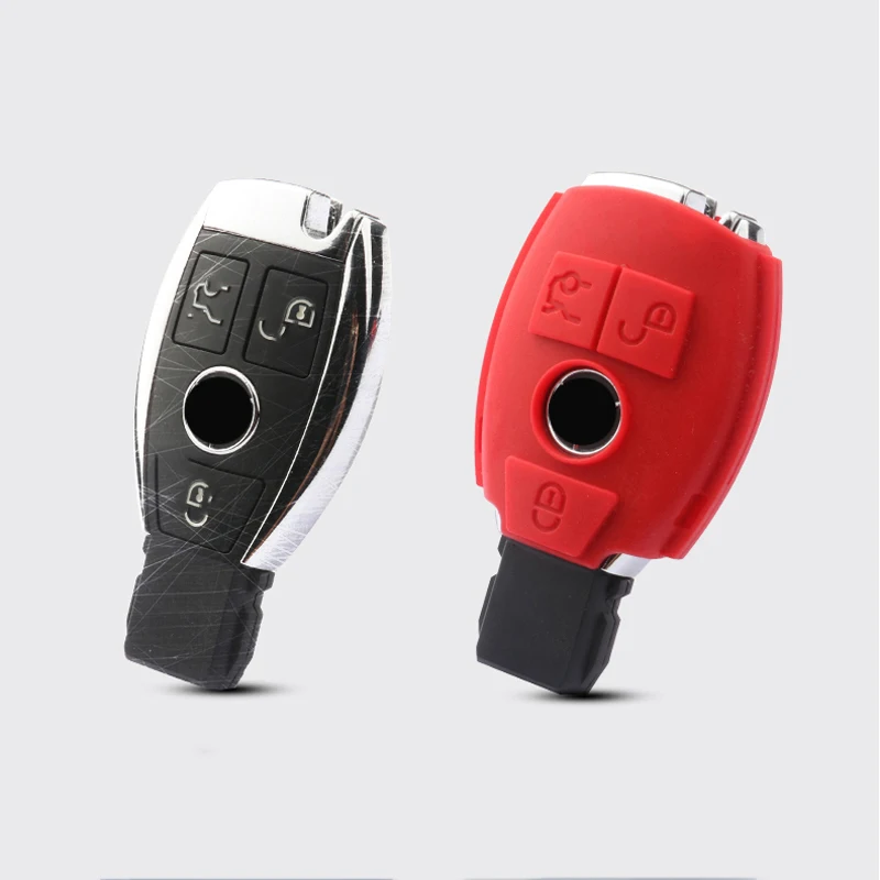 

Silicon+ABS Matte Car Key Cover Case For Mercedes benz A B C S Class CLK CLS CLA GLR SLK AMG W203 w204 W211 W205 W212 W463 W176