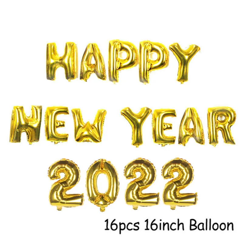 2022 воздушные шары оригинальные гелиевые шарики из фольги с Новым годом