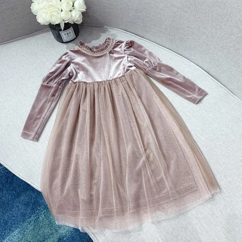 

2020 Girls dress long sleeve Princess party dress