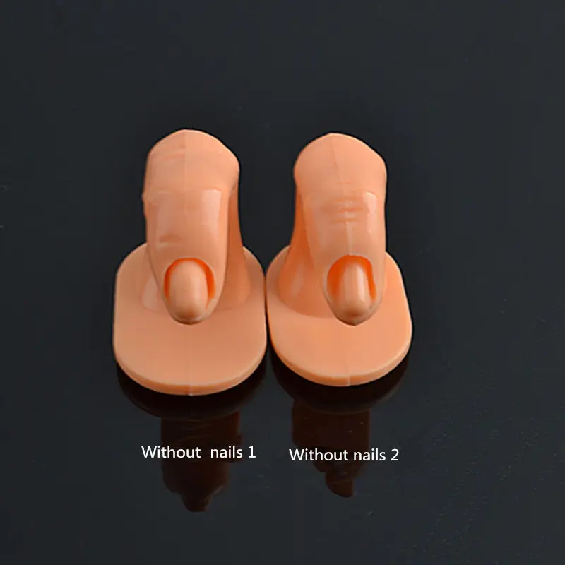 Kalvaro 1pcs Useful Plastic Fake Fingers Model Nail Art Training Practice Display False Nails Tips Glue Acrylic Tool |