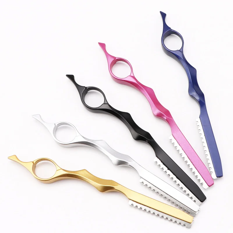 

Salon Sharp Barber Razor Blade Hair Razors Cut Hair Cutting Fine Thinning Trimming Alloy Shaving Knife Hairdresser Tool