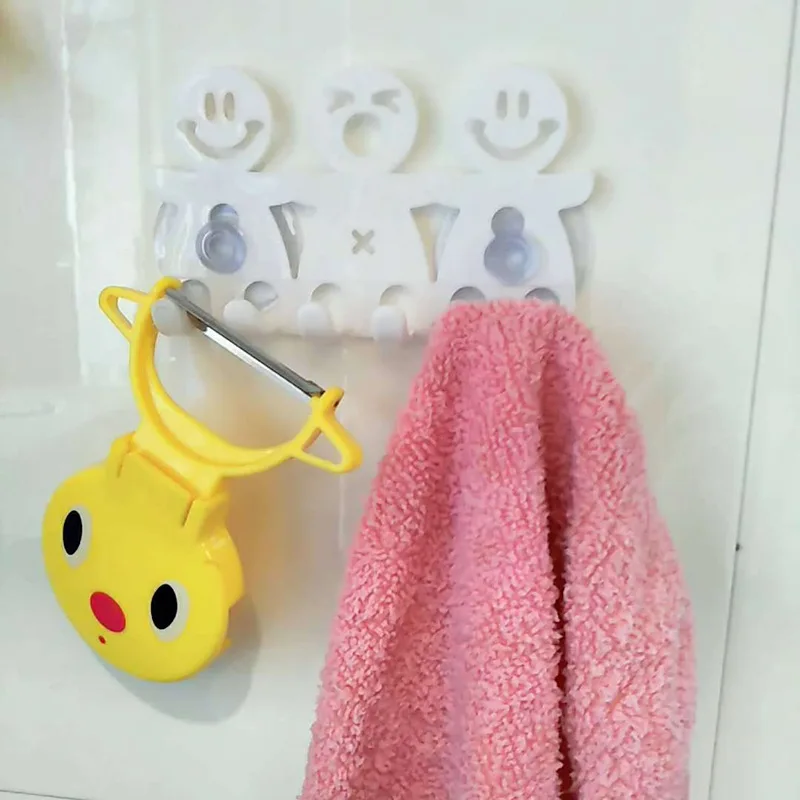 Держатель зубной щетки на присоске с милым дизайном смайлика модный 5