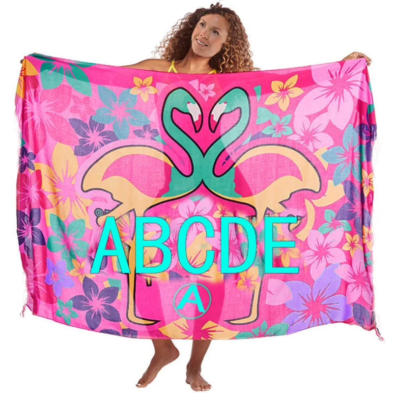 

M multi-purpose gauze shawl sand proof beach scarf wrap skirt sunshade sports swimming beach A196