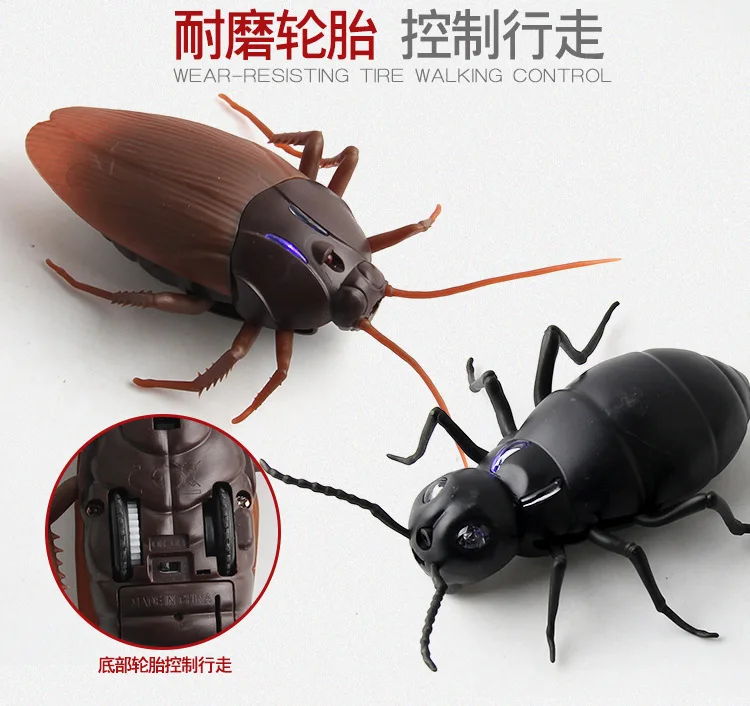 

Infrared simulation remote control cockroach electric spider ant Insect Animal Toy