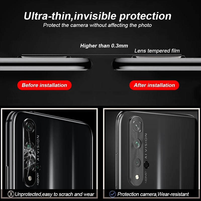 Для huawei Honor 20 Pro 20 Защита объектива камеры покрытие алюминиевая защитная крышка для huawei mate 30 20 Pro 20X mate 30 Lite