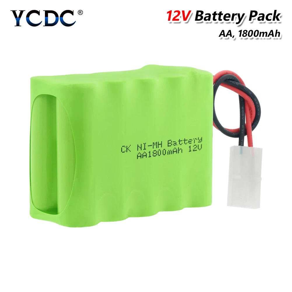 12V AA Ni MH аккумулятор группы 1800mAh перезаряжаемые с SM/L6.2 2 Pin Разъем для RC моделей