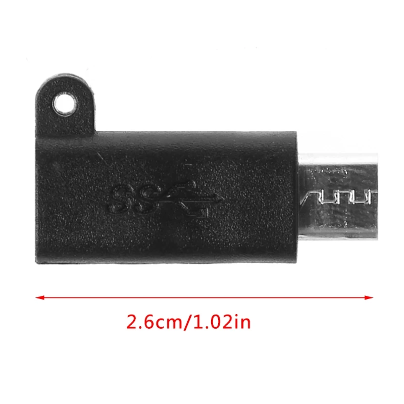 Micro USB 2,0 Тип B штекер к USB 3,1 Тип C Женский адаптер для зарядки данных