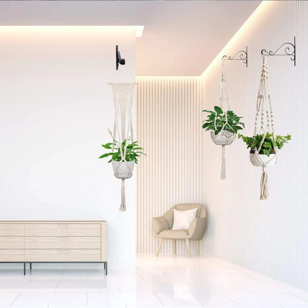 Держатель для растений корзина ручной работы вертикальная вешалка цветочных