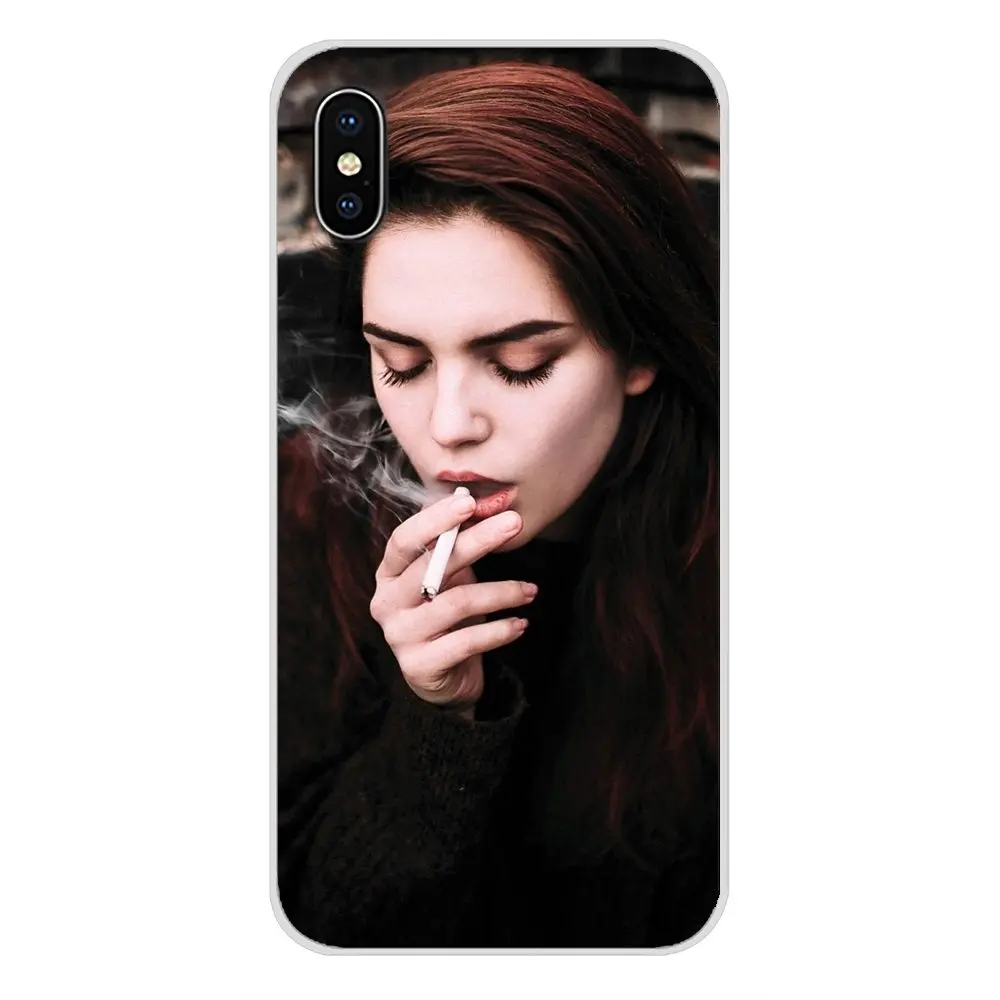 Аксессуары чехлы для телефонов Samsung Galaxy S2 S3 S4 S5 Mini S6 S7 Edge S8 S9 S10E Lite Plus Beauty cigarette |